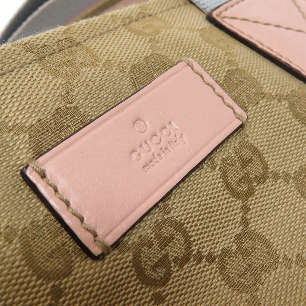 Gucci GG Canvas Sherry Line Tote Bag beige pink - Picture 9 of 11